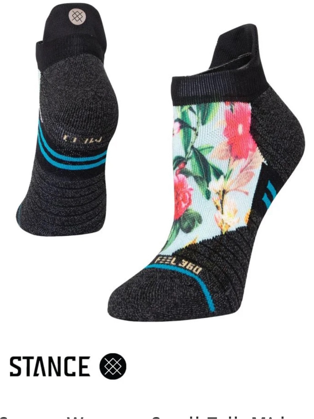 Stance Womens Small Talk Mid Cushion Feel360 Infiknit Athletic Tab Socks